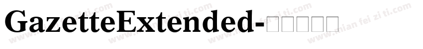 GazetteExtended字体转换