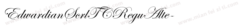EdwardianScrlTCReguAlte字体转换