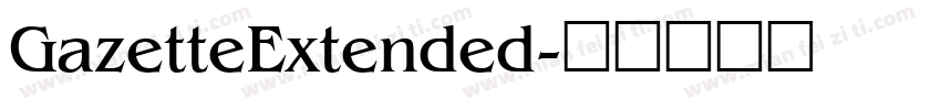 GazetteExtended字体转换