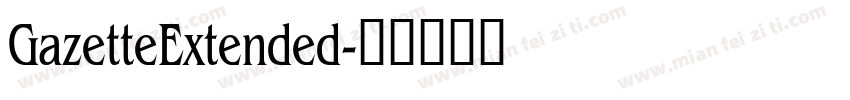 GazetteExtended字体转换