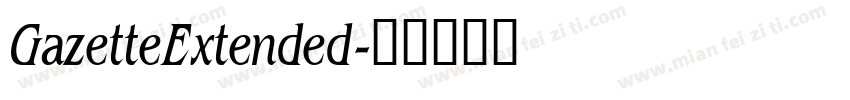 GazetteExtended字体转换