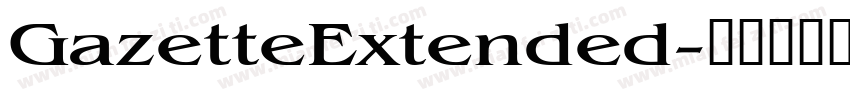 GazetteExtended字体转换