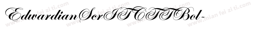 EdwardianScrITCTTBol字体转换