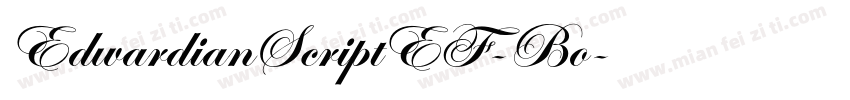 EdwardianScriptEF-Bo字体转换