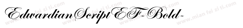 EdwardianScriptEF-Bold字体转换