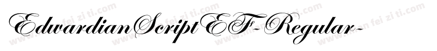 EdwardianScriptEF-Regular字体转换