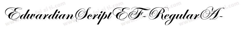 EdwardianScriptEF-RegularA字体转换