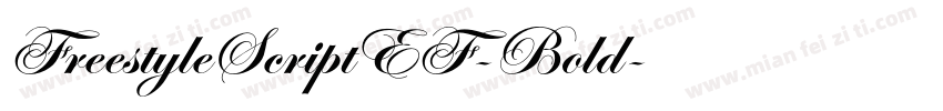 FreestyleScriptEF-Bold字体转换