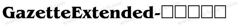 GazetteExtended字体转换