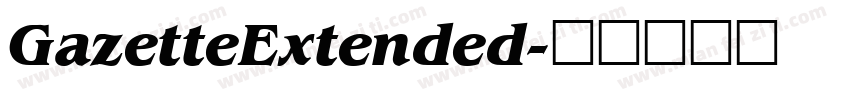 GazetteExtended字体转换