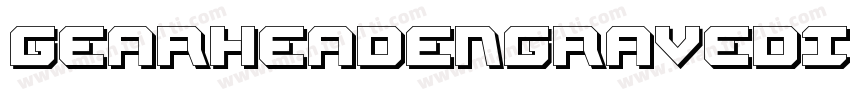GearheadEngravedItalic-aloJ字体转换