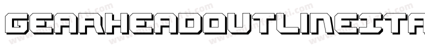 GearheadOutlineItalic-VZKx字体转换