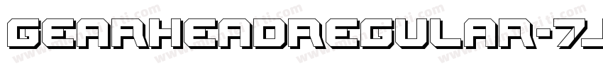 GearheadRegular-7JRE字体转换