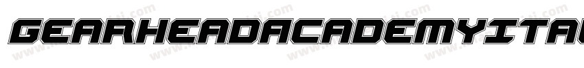 GearheadAcademyItalic-LXWy字体转换