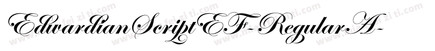 EdwardianScriptEF-RegularA字体转换