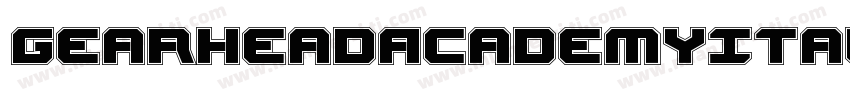 GearheadAcademyItalic-LXWy字体转换