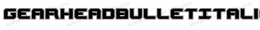 GearheadBulletItalic-gYn3字体转换