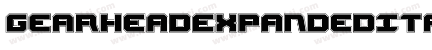GearheadExpandedItalic-O41o字体转换