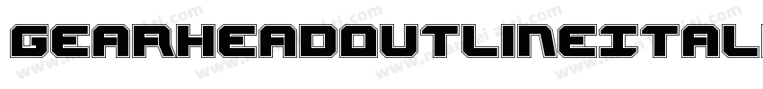 GearheadOutlineItalic-VZKx字体转换