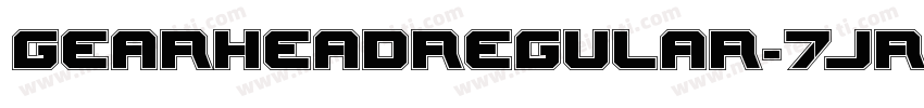 GearheadRegular-7JRE字体转换