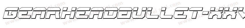 GearheadBullet-Xxv2字体转换