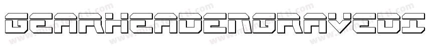 GearheadEngravedItalic-aloJ字体转换