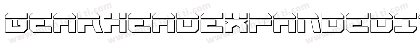 GearheadExpandedItalic-O41o字体转换