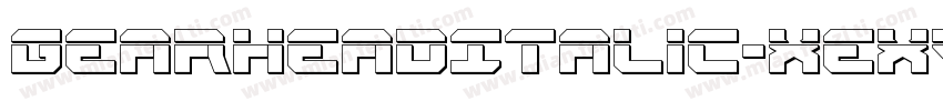 GearheadItalic-xeXV字体转换