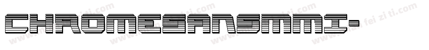 ChromeSansMMI字体转换