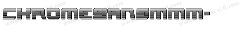 ChromeSansMMM字体转换
