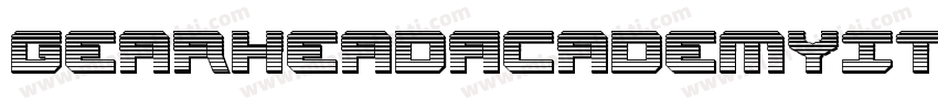 GearheadAcademyItalic-LXWy字体转换