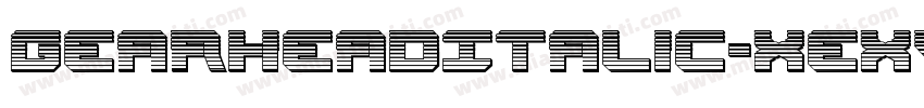 GearheadItalic-xeXV字体转换
