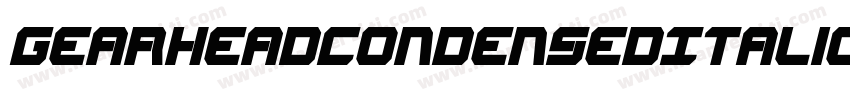 GearheadCondensedItalic-eBWO字体转换