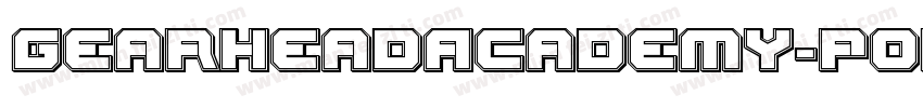 GearheadAcademy-P0RP字体转换