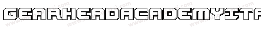 GearheadAcademyItalic-LXWy字体转换