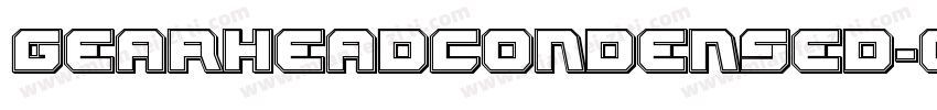 GearheadCondensed-03yr字体转换