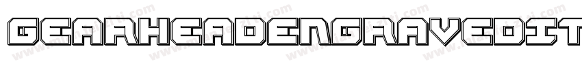 GearheadEngravedItalic-aloJ字体转换