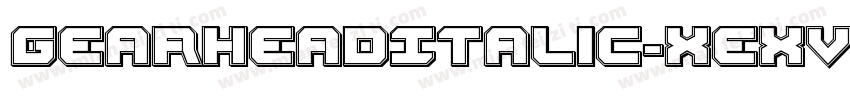 GearheadItalic-xeXV字体转换