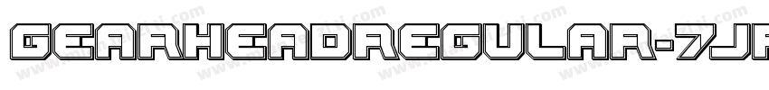 GearheadRegular-7JRE字体转换