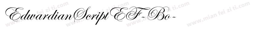 EdwardianScriptEF-Bo字体转换
