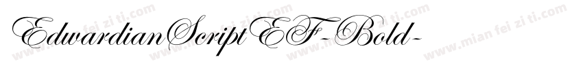 EdwardianScriptEF-Bold字体转换