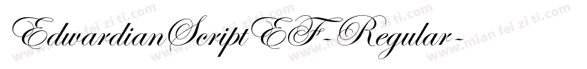 EdwardianScriptEF-Regular字体转换