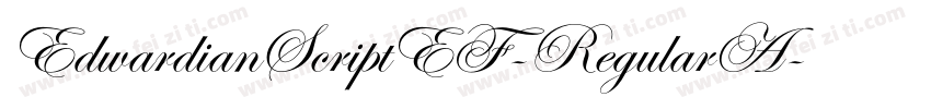 EdwardianScriptEF-RegularA字体转换