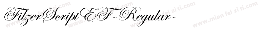 FilzerScriptEF-Regular字体转换