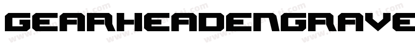 GearheadEngravedItalic-aloJ字体转换