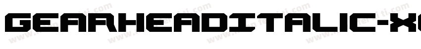 GearheadItalic-xeXV字体转换