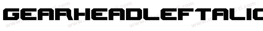 GearheadLeftalic-Ar7D字体转换