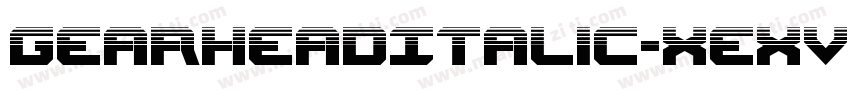 GearheadItalic-xeXV字体转换