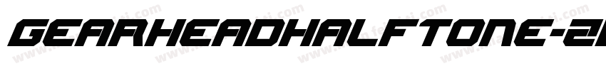 GearheadHalftone-ZD7l字体转换