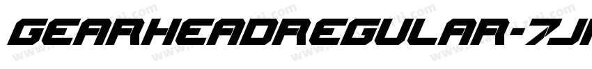 GearheadRegular-7JRE字体转换